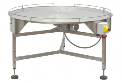 Table rotative plate à bord