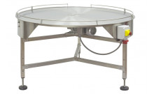 Table rotative plate à bord