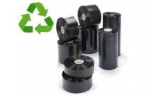 Black Opaque Recycled Polyethylene Sheeting, 100 Microns